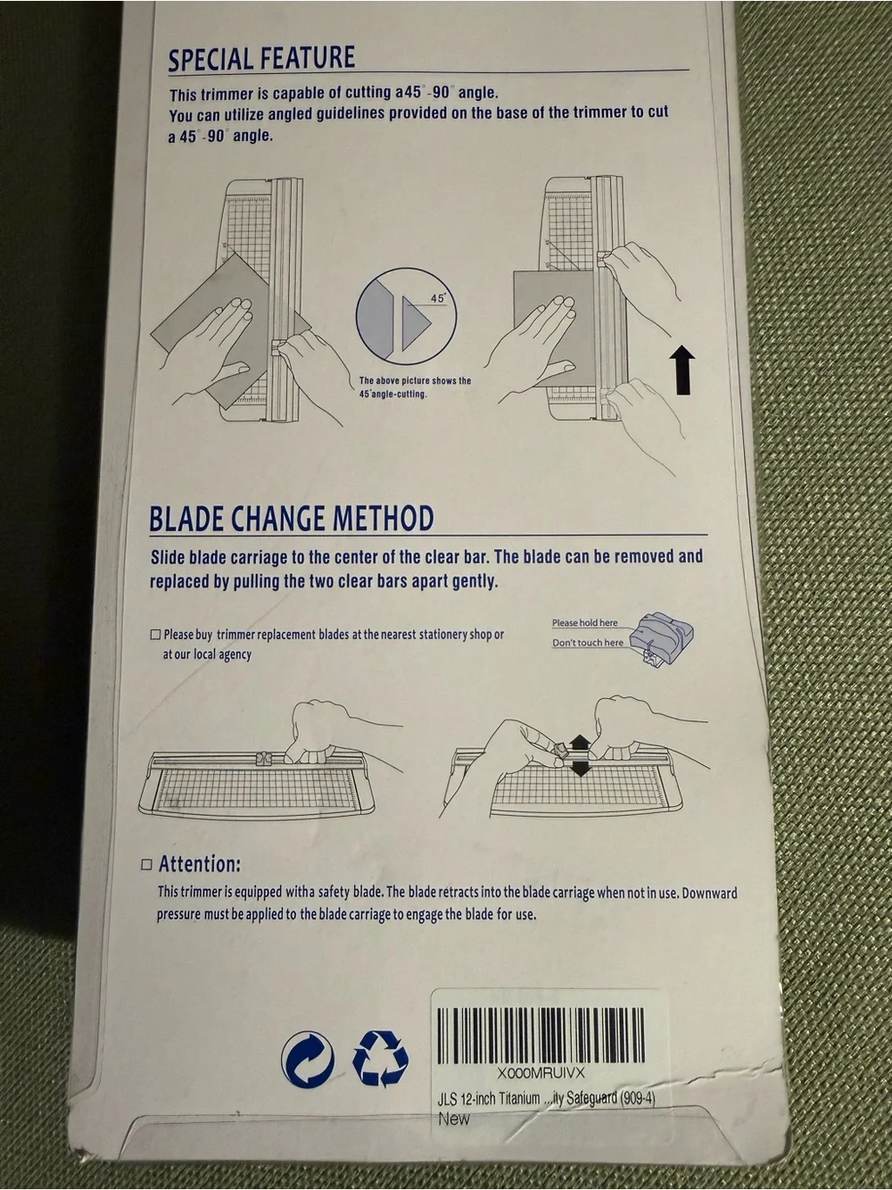 🌞 Paper Cutter Trimmer - 10 Sheet Capacity - Replacement Blade Included